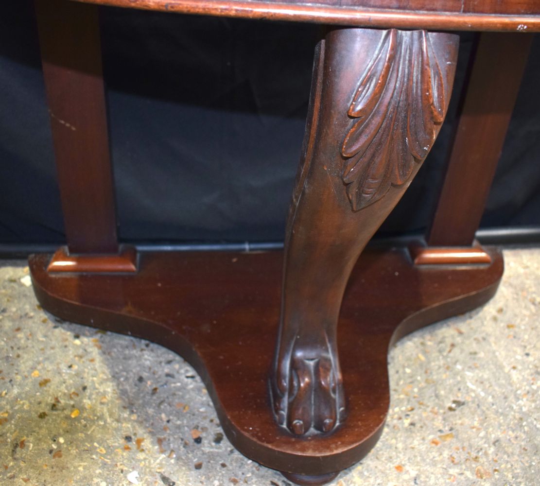 A Victorian Mahogany console table with Marble top 68 x 91 x 43 cm. - Image 7 of 10