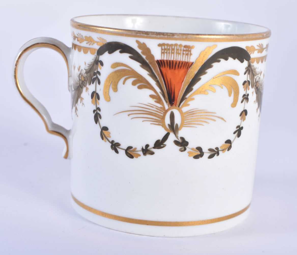 Spode imari teacup and saucer painted in imari style, and four Spode coffee cans and a printed - Image 5 of 11