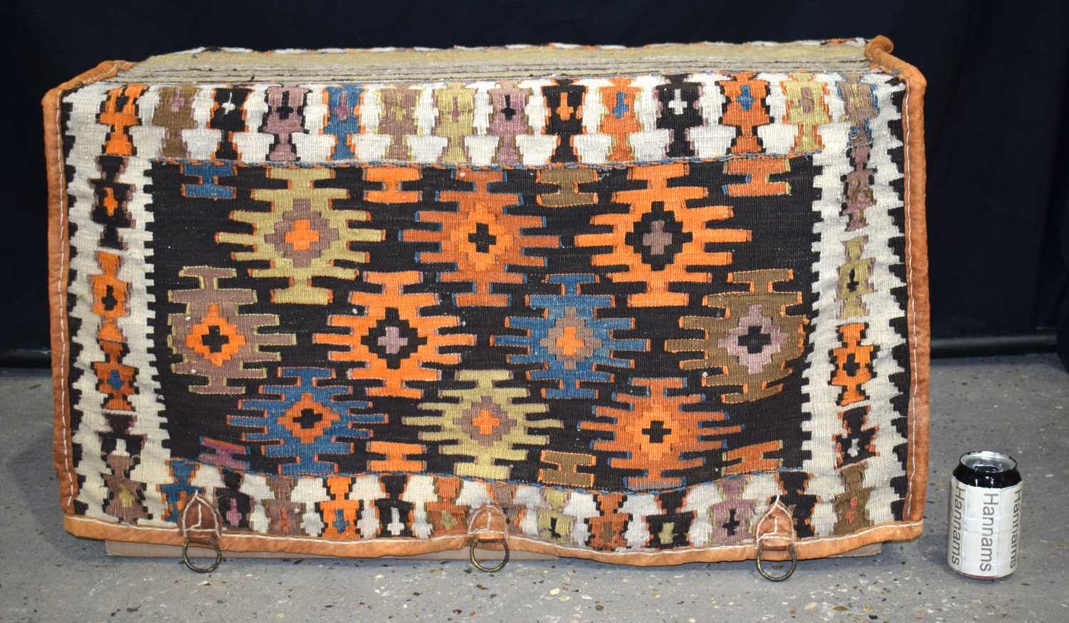 A Shahsavan Kilim rug weave Mafrash bag 46m x 84 x 42 cm.. - Image 2 of 8