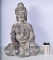 A pottery Buddha garden feature 54 cm.