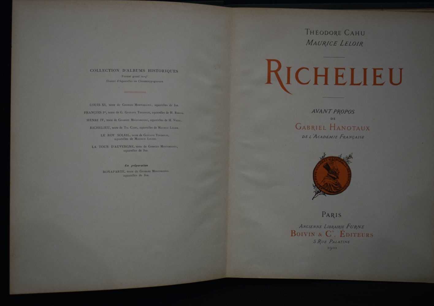 A Rare copy of " Richelieu " by Theodore CAHU , illustrated by Maurice Leloir published by - Image 4 of 10