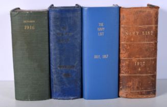 A Collection of Navy List books 1916-1917 (4)