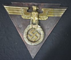 A contemporary meat Nazi Germany Eagle plaque 55 x 66 cm
