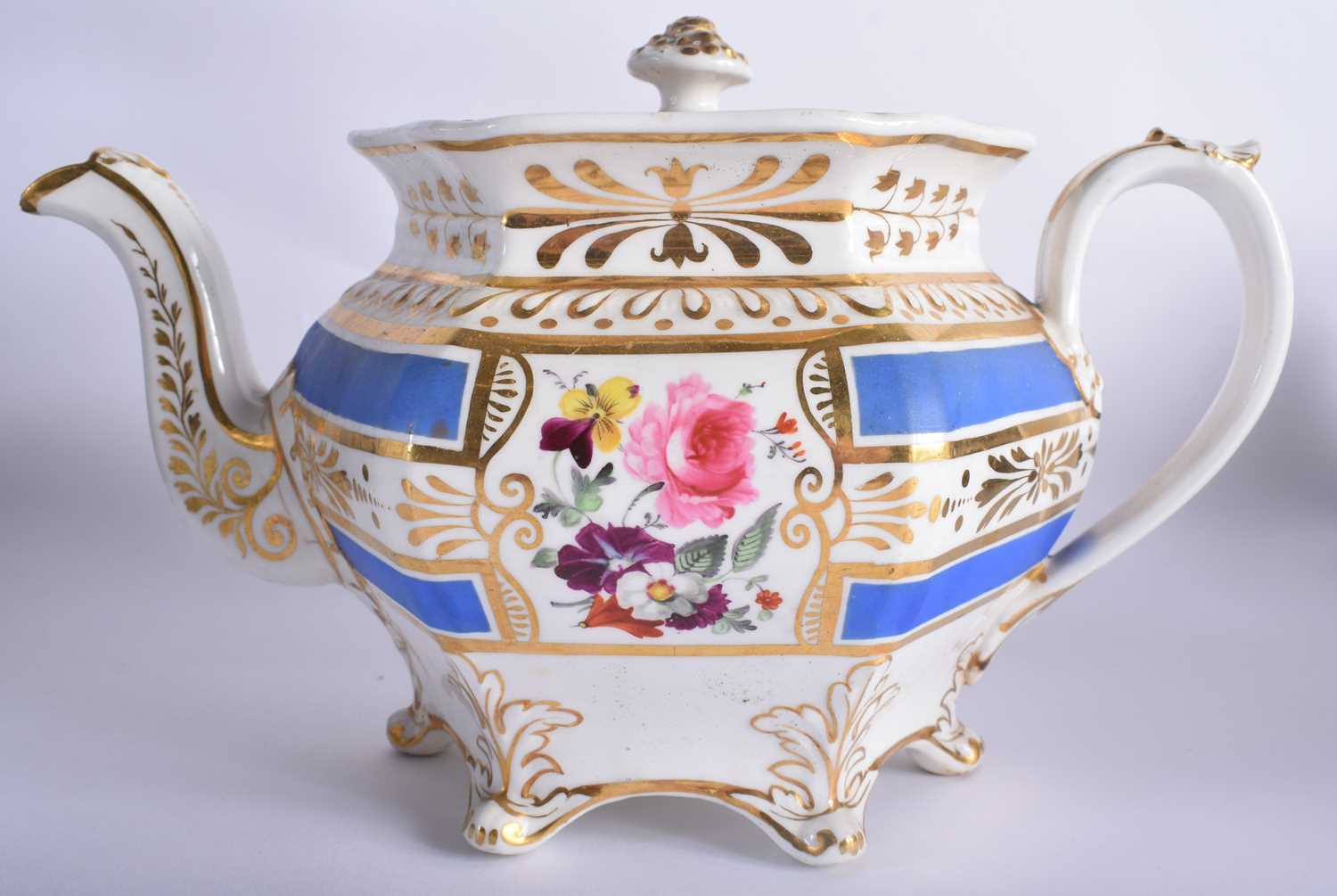 A Mid 19th Century English Tea Service comprising - 7 tea cups, 8 coffee cups, 16 saucers, tea - Image 28 of 91