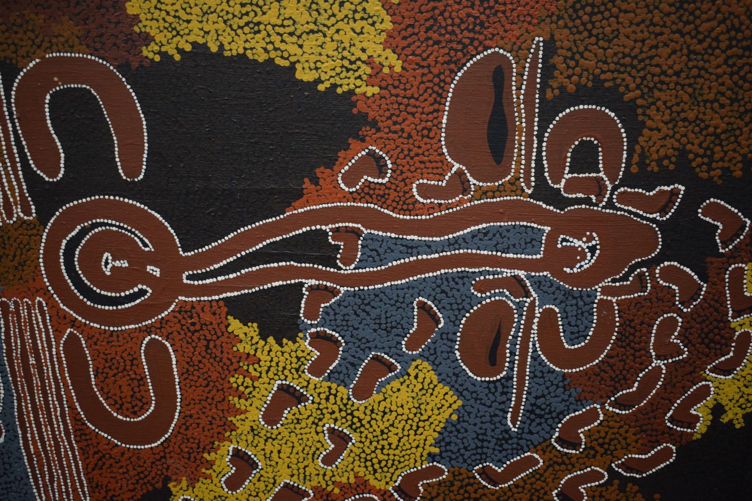 A huge framed Australian Aboriginal Dot art oil on canvas 150 x 147 cm - Image 19 of 20