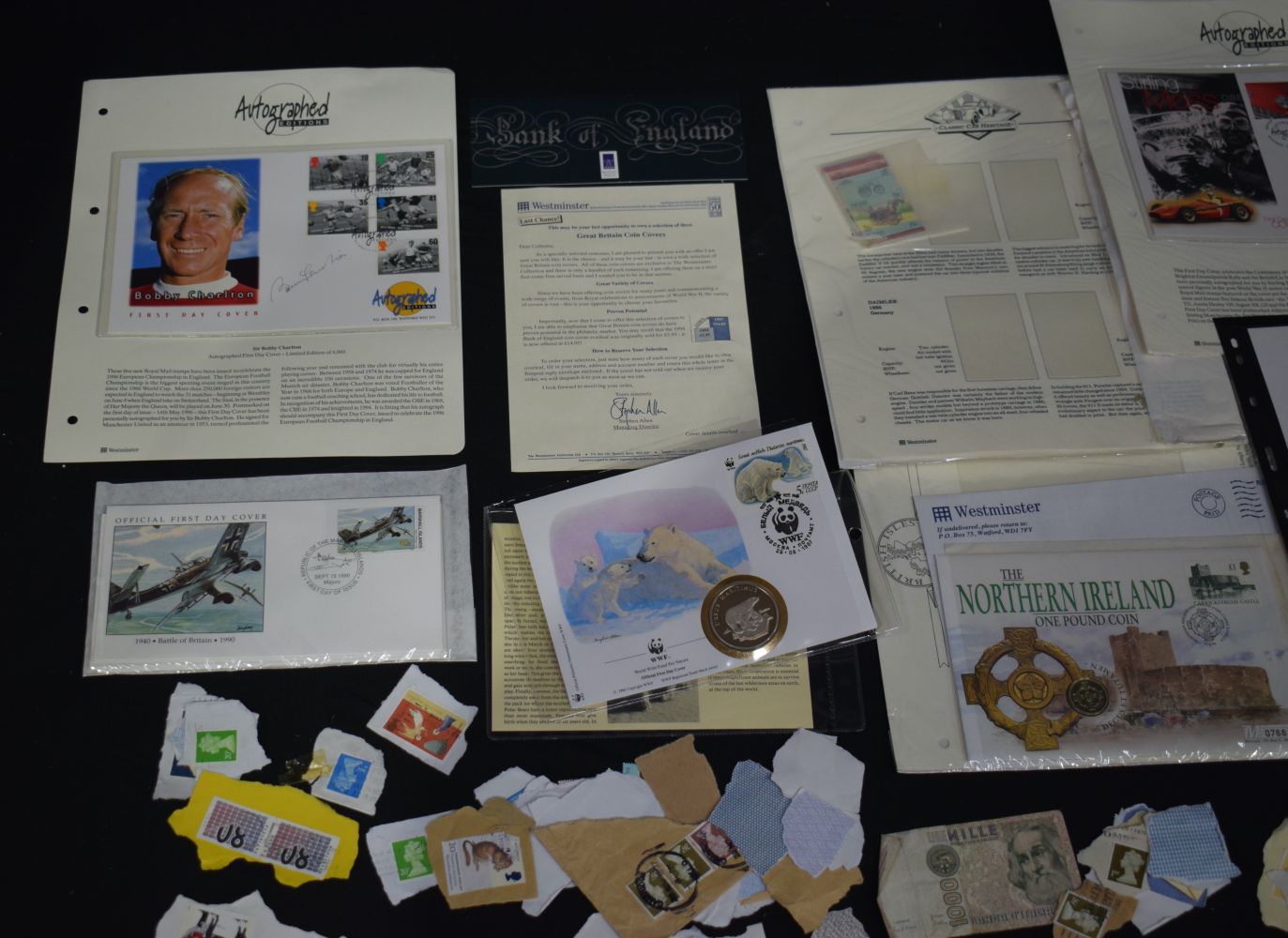 A collection of Coin first day cover sets together with a small collection of stamps (6). - Image 6 of 6