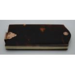 AN EARLY VICTORIAN TORTOISESHELL DAYS OF THE WEEK POCKET BOOK. 29 grams. 7.5 cm x 3.5 cm.