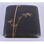 AN EARLY 20TH CENTURY JAPANESE TAISHO PERIOD KOMAI CIGARETTE CASE. 85 grams. 8 cm x 8.75 cm.