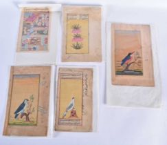 ASSORTED ISLAMIC PERSIAN MIDDLE EASTERN PAINTINGS. Largest 30cm x 20 cm. (qty)