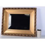A Giltwood and plaster framed mirror 45 x 54 cm