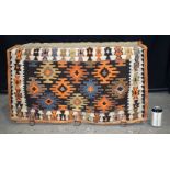 A Shahsavan Kilim rug weave Mafrash bag 46m x 84 x 42 cm..