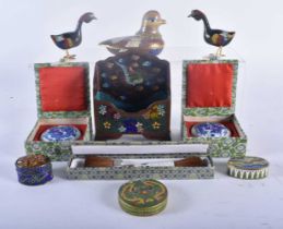 ASSORTED CHINESE REPUBLICAN PERIOD CLOISONNE ENAMEL WARES etc. (qty)