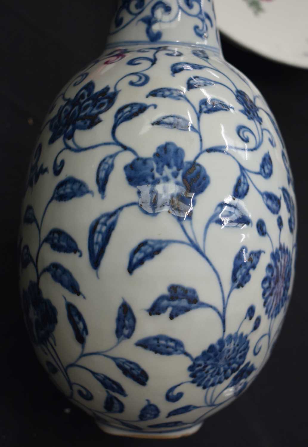 A LARGE CHINESE COAL GROUND PORCELAIN VASE 20th Century, bearing Qianlong marks to base, together - Image 20 of 28