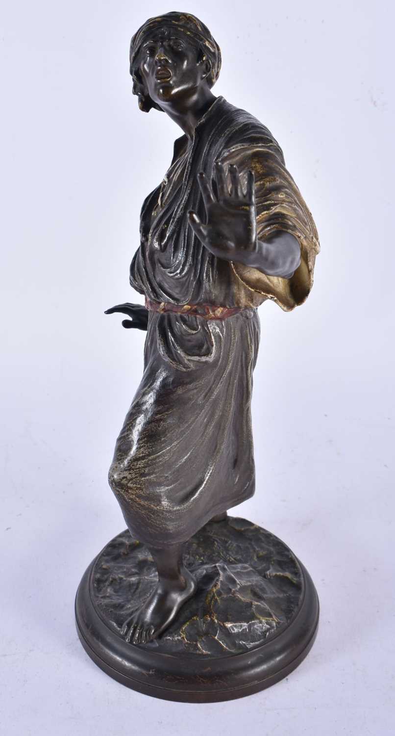 LARGE VIENNESE COLD-PAINTED BRONZE FIGURE OF AN ARAB BY BERGMAN.  32CM X 18CM X 13CM - Image 2 of 19