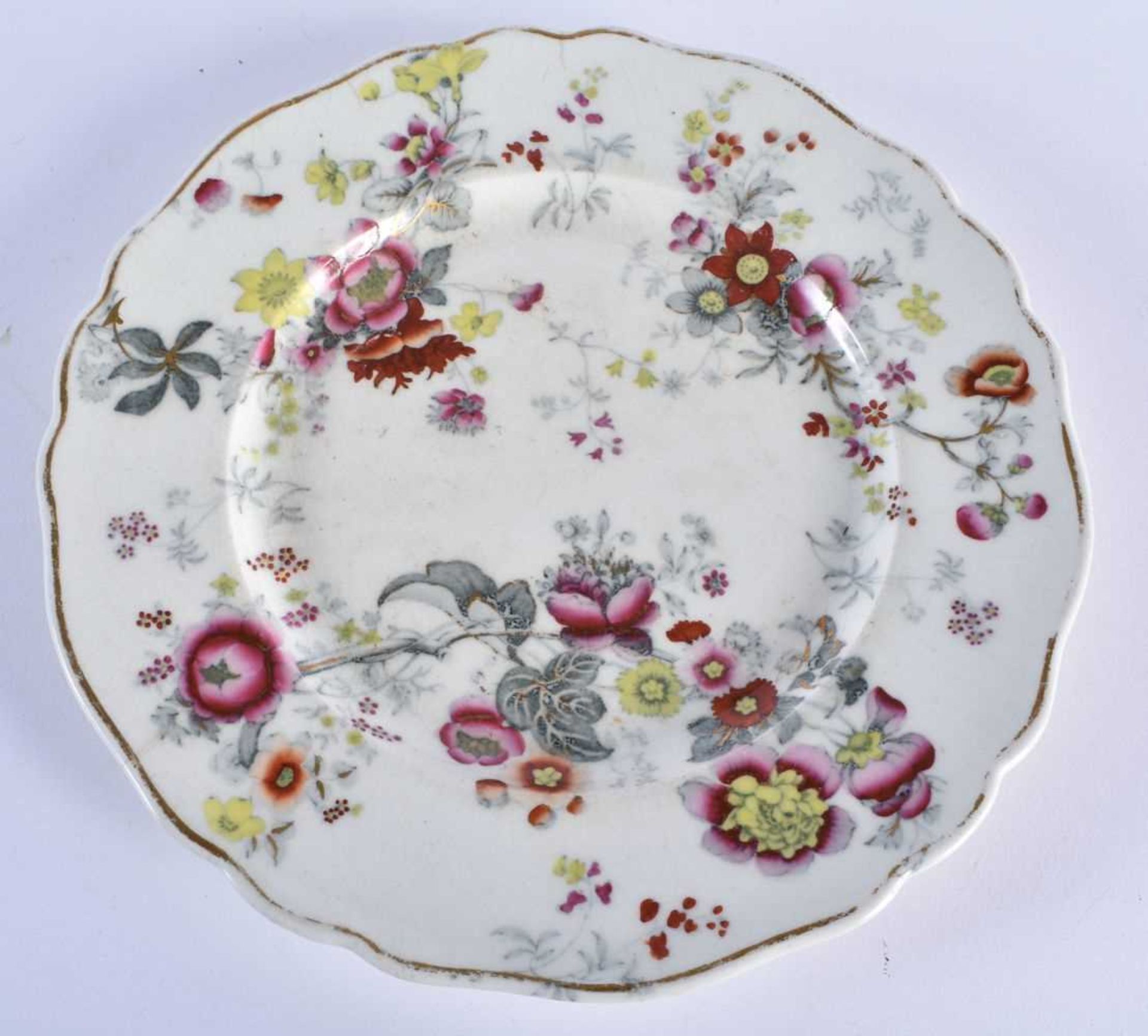 THREE EARLY 19TH CENTURY CHAMBERLAINS WORCESTER PORCELAIN PLATES together with two other - Image 11 of 51