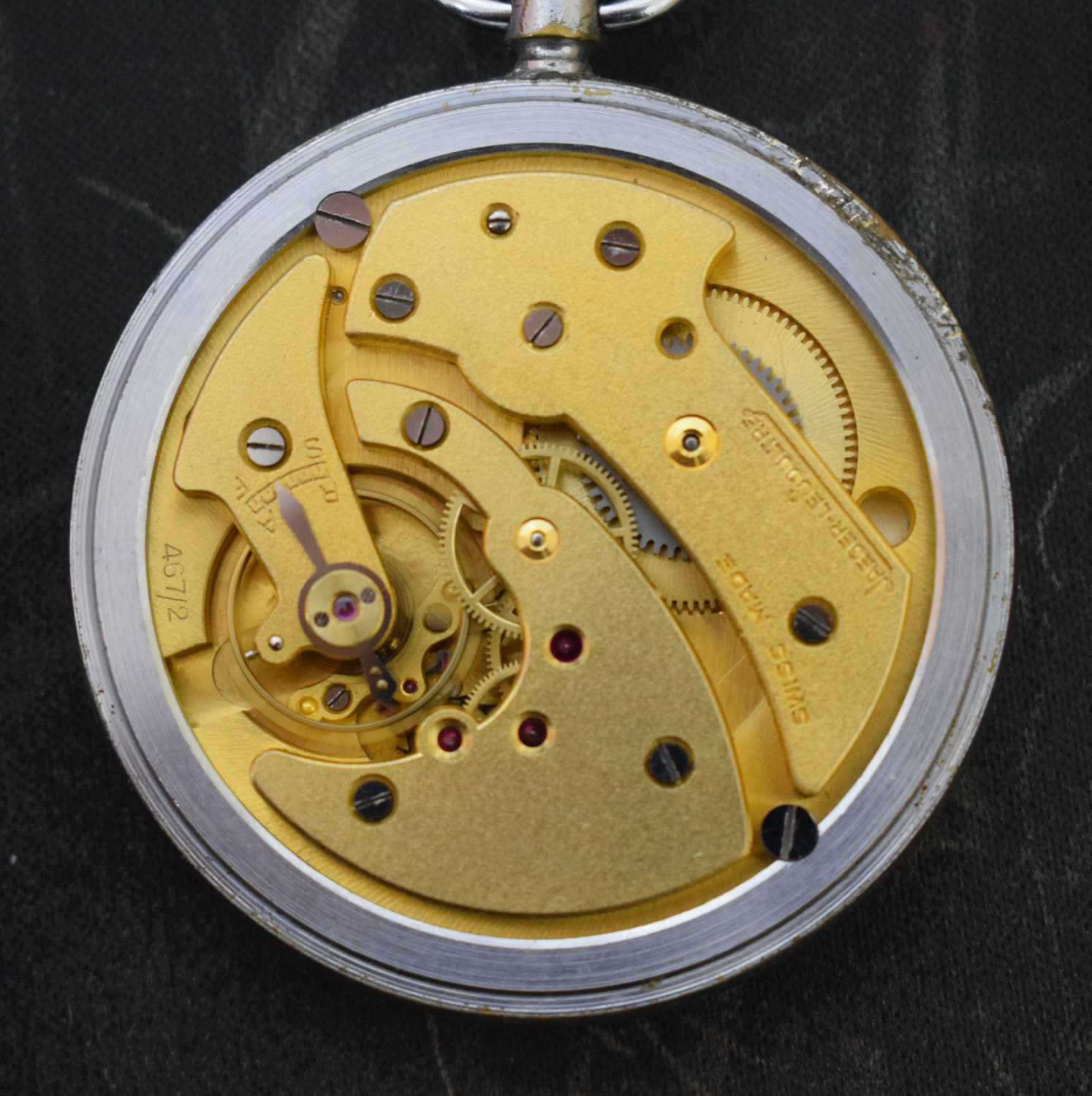 Jaeger LeCoultre Military 6E/50 Pocket Watch.Dial 5.1cm, working - Image 3 of 6