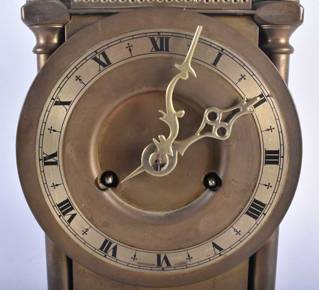 A Smiths Brass lantern clock 38 cm. - Image 2 of 6