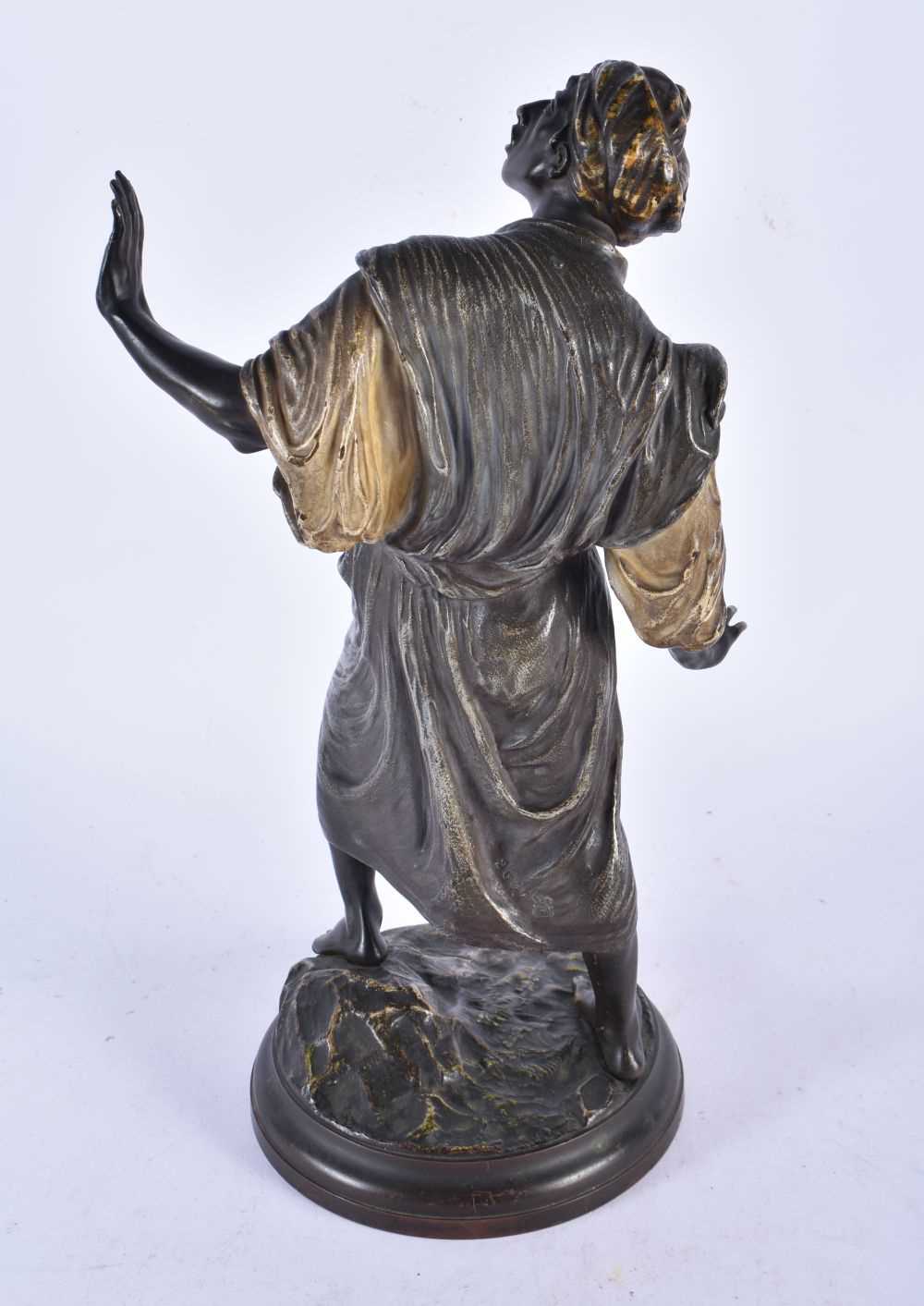 LARGE VIENNESE COLD-PAINTED BRONZE FIGURE OF AN ARAB BY BERGMAN.  32CM X 18CM X 13CM - Image 3 of 19