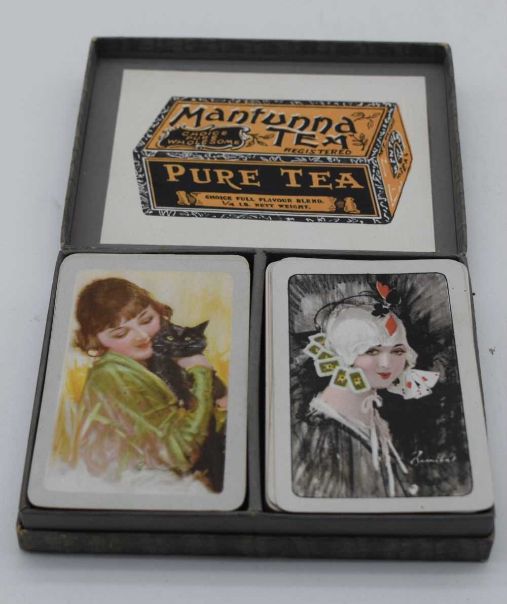 A BOXED COLLECTION OF VINTAGE PLAYING CARDS. 13 cm x 10 cm. (qty) - Image 2 of 3