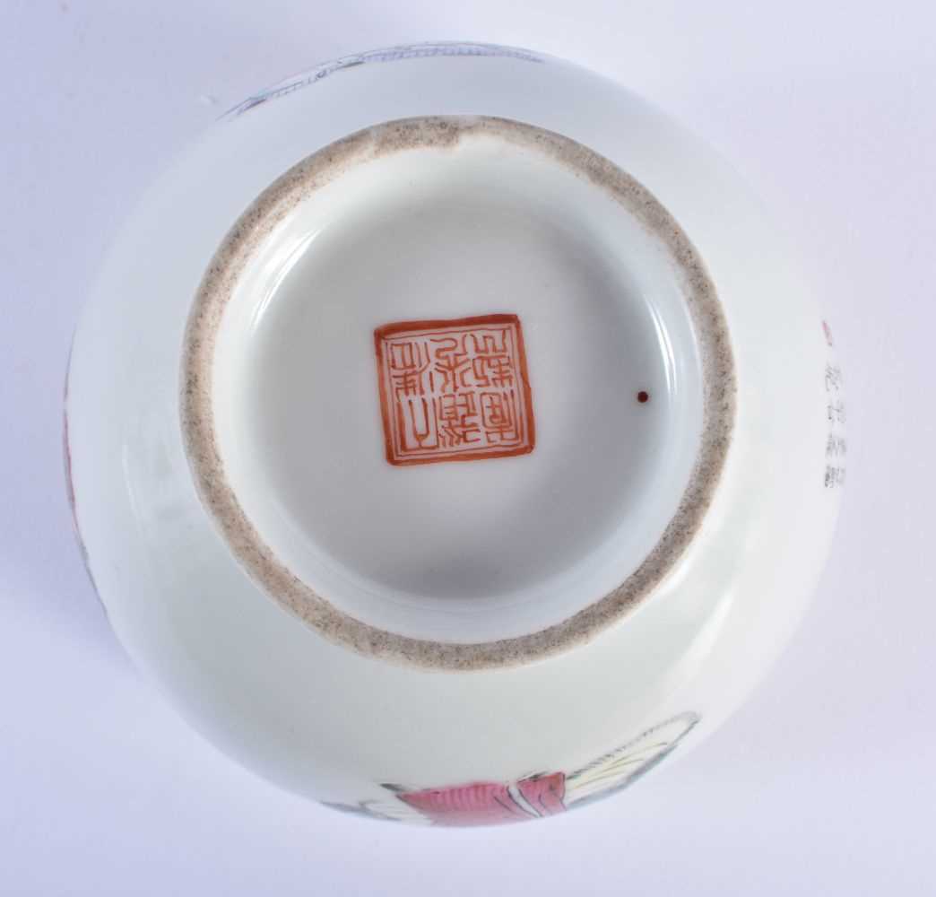 AN EARLY 20TH CENTURY CHINESE FAMILLE ROSE PORCELAIN BOWL Late Qing/Republic. 10 cm x 8 cm. - Image 5 of 5