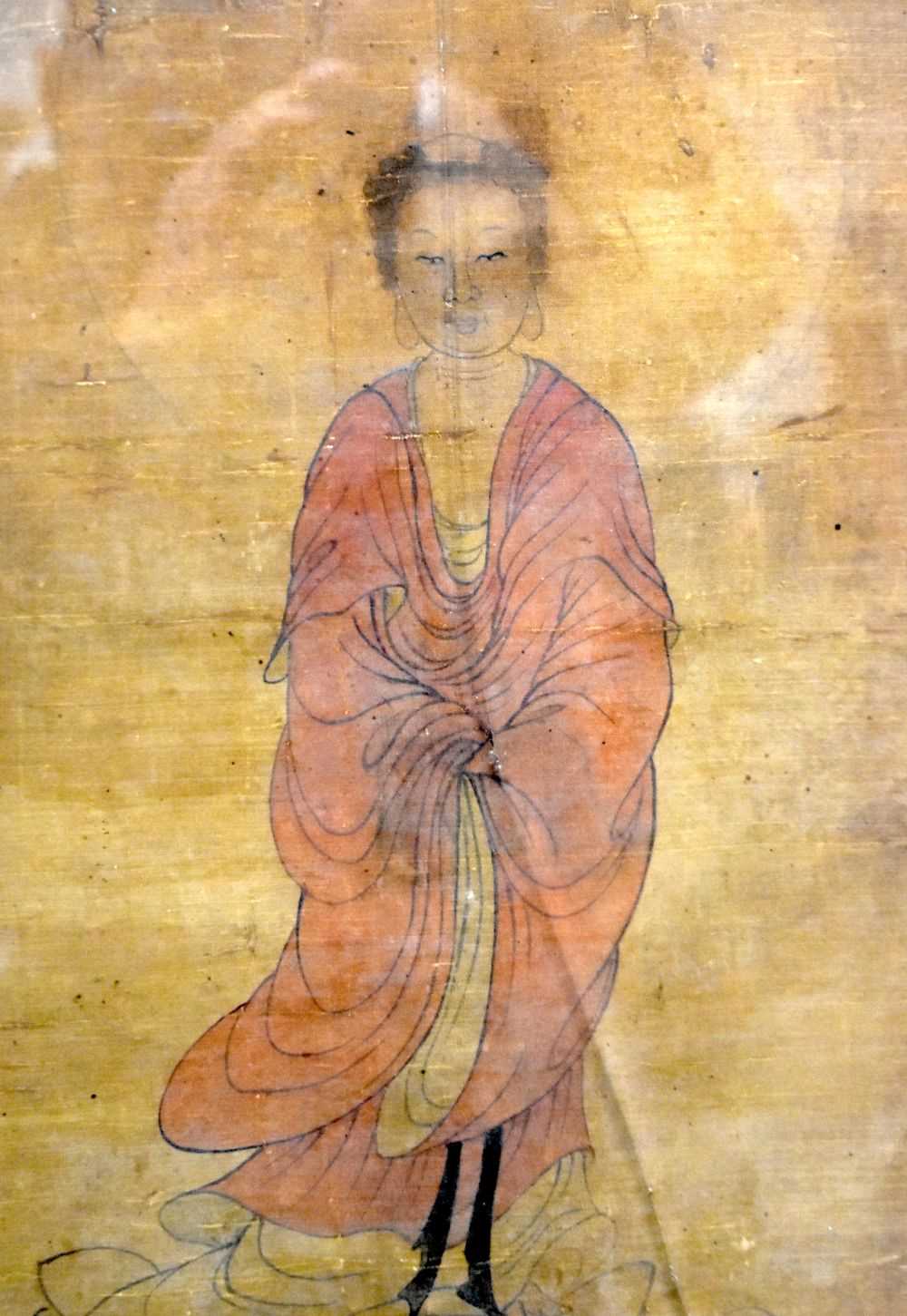 A 17TH CENTURY CHINESE King PAINTING OF AN IMMORTAL. 85 cm x 42 cm. - Image 2 of 4