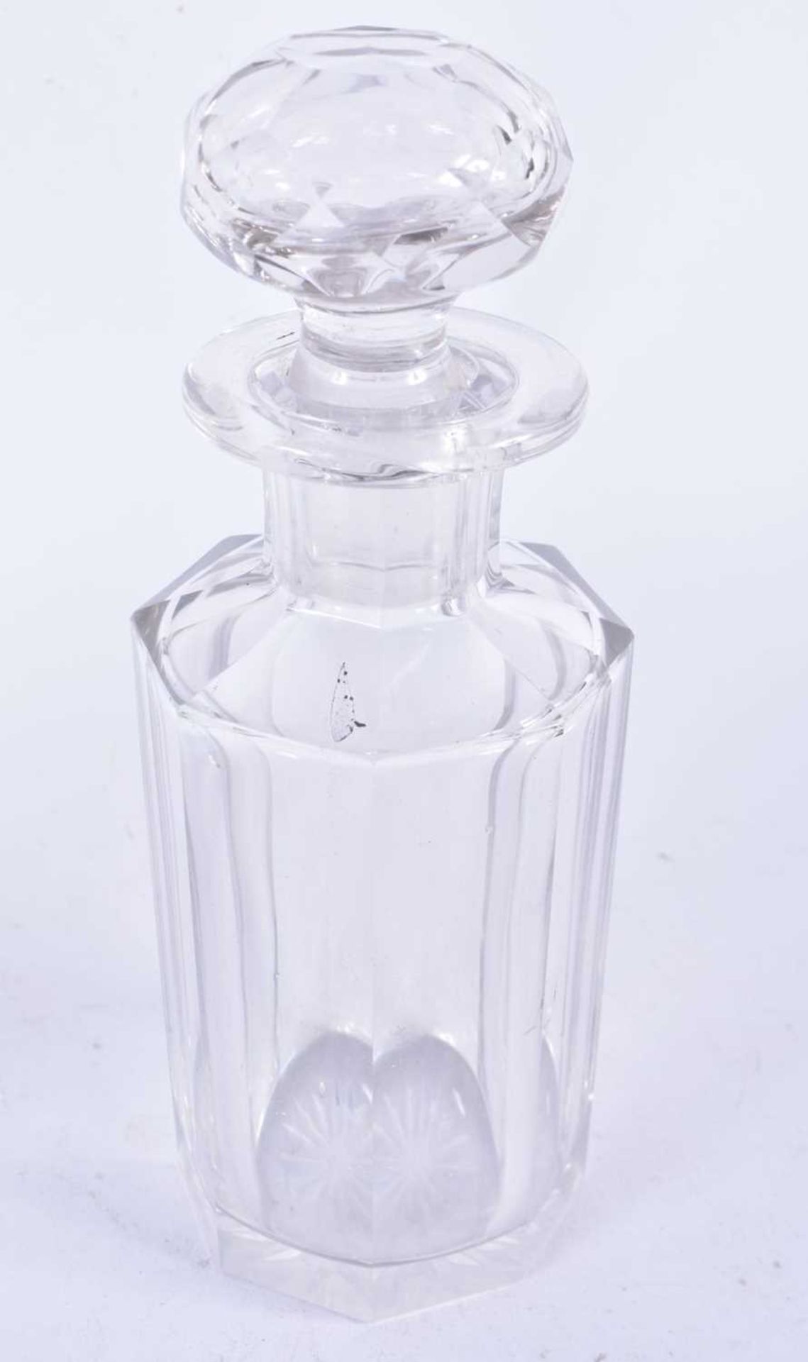 A Pair of Cut Glass Decanters. 18cm x 6.5cm, - Image 3 of 5