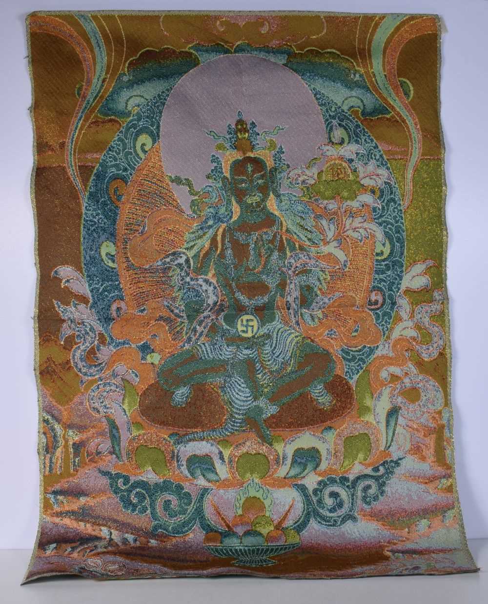 A Tibetan silk Tanka 90 x 62 cm - Image 4 of 6