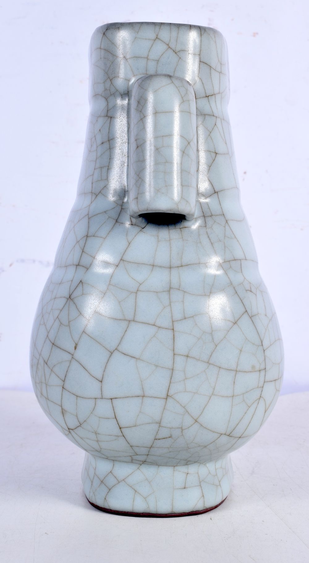 A Chinese Porcelain Song style Crackle glazed vase 21 cm. - Image 6 of 8