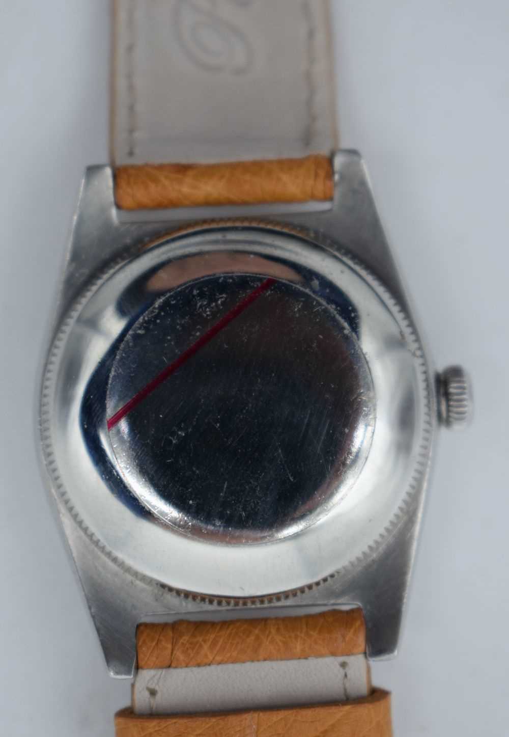 A 1940S ROLEX BUBBLE BACK WRISTWATCH. 3.25cm wide inc crown. - Image 3 of 4