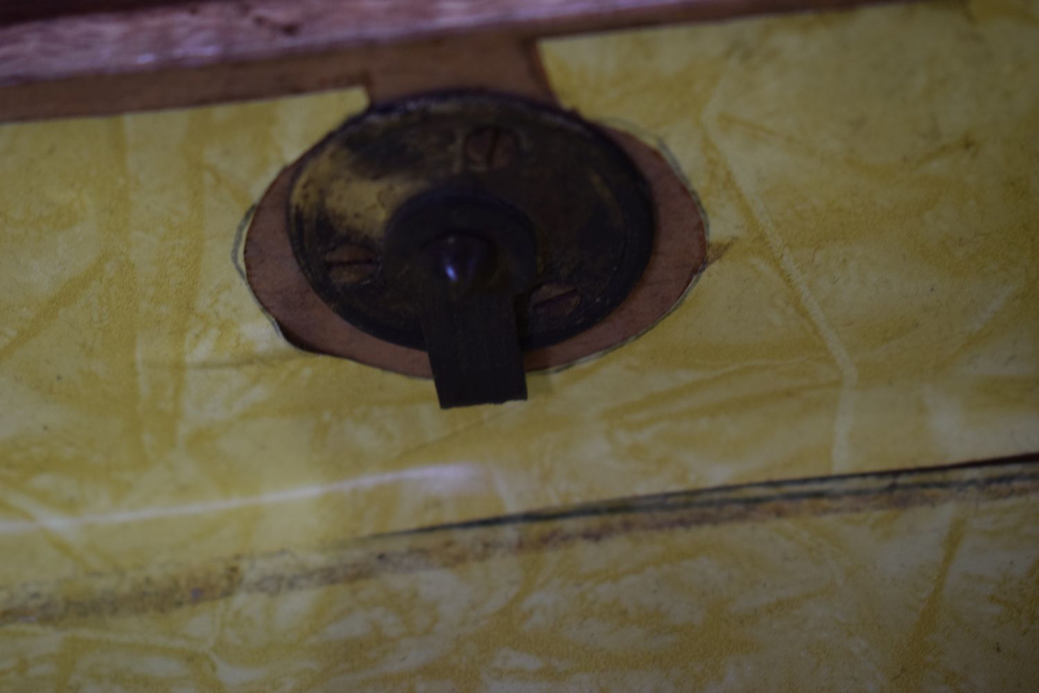 A Campaign metal bound travel trunk together with a Central Asian brass topped wooden stool and a - Image 23 of 24