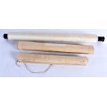 THREE EARLY 20TH CENTURY CHINESE SCROLLS. Largest 230 cm x 55 cm. (3)