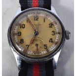 TIMOR A.T.P. Gents WWII Era Military Issued WRISTWATCH.  Movement - Hand-Wind Movement.  WORKING -