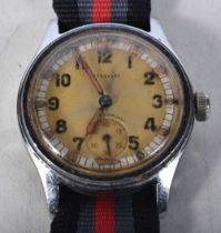 TIMOR A.T.P. Gents WWII Era Military Issued WRISTWATCH.  Movement - Hand-Wind Movement.  WORKING -