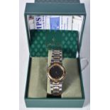A Boxed Gucci Quartz Watch. Dial 3.3cm incl crown, needs battery