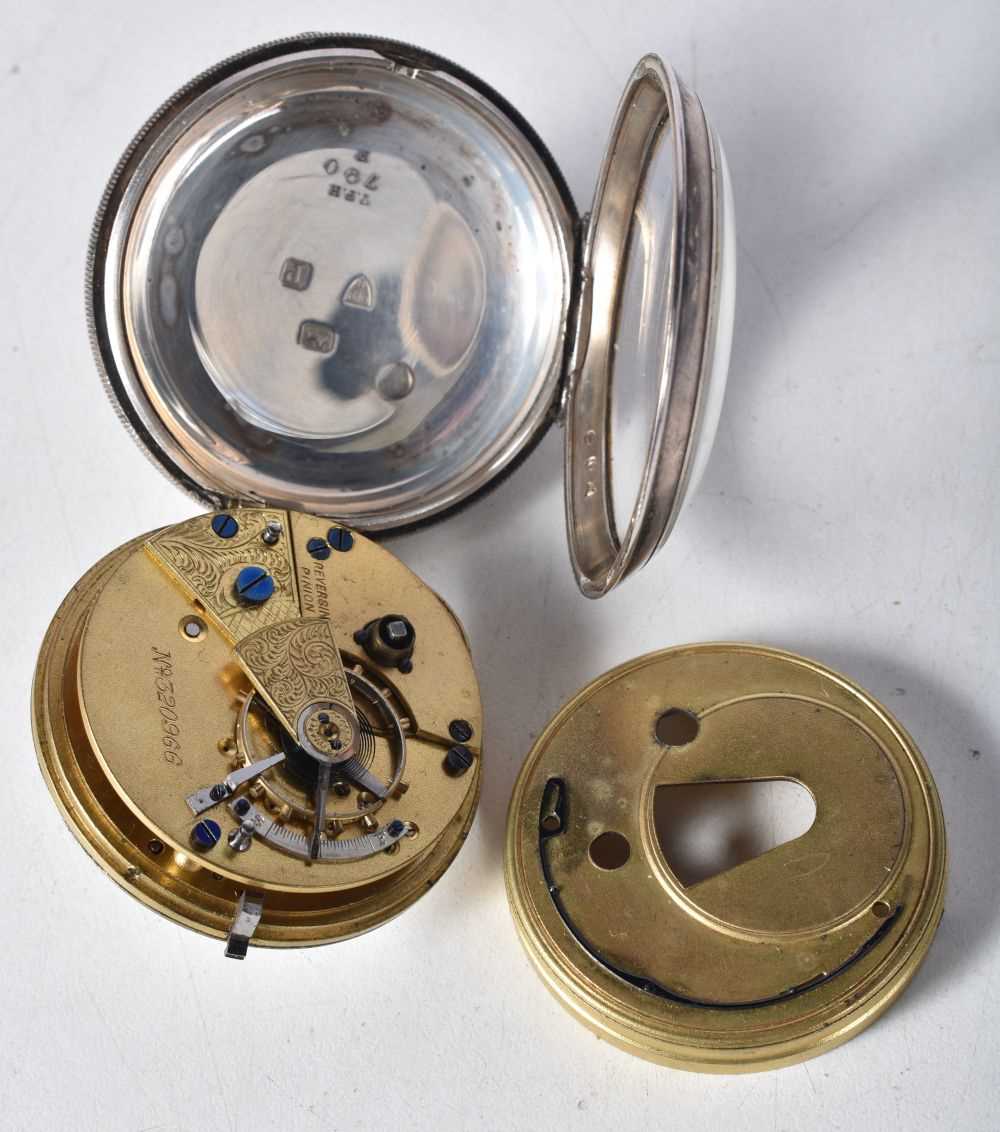 A Victorian JOHN FORREST Silver Gents Open Face Pocket Watch in a fitted case.  Hallmarked Chester - Image 4 of 4