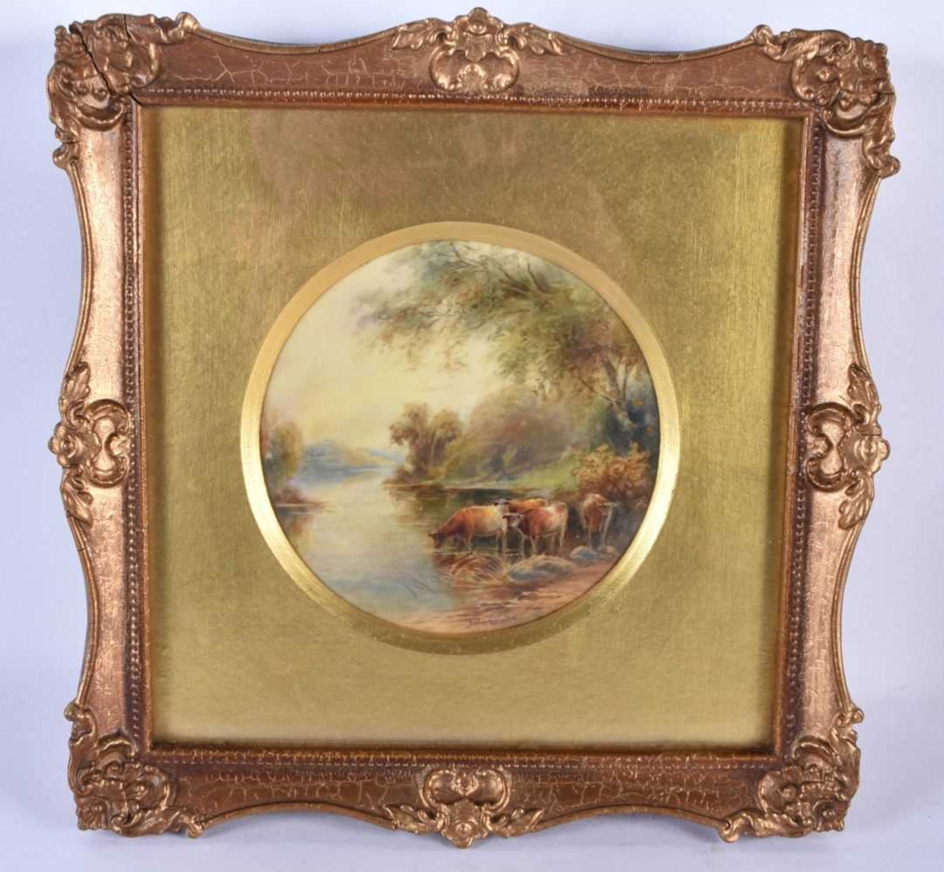 A PAIR OF ROYAL WORCESTER PORCELAIN PLAQUES. 21 cm square. - Image 2 of 6