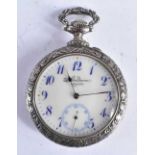 LONGINES Gents Vintage Open Face Pocket Watch Hand-wind Working. 102 grams. 5 cm diameter.