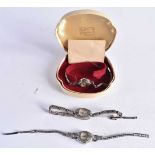 x 3 Sterling Silver Vintage Ladies Cocktail Wristwatches Hand-wind Working. 97 grams. (3)