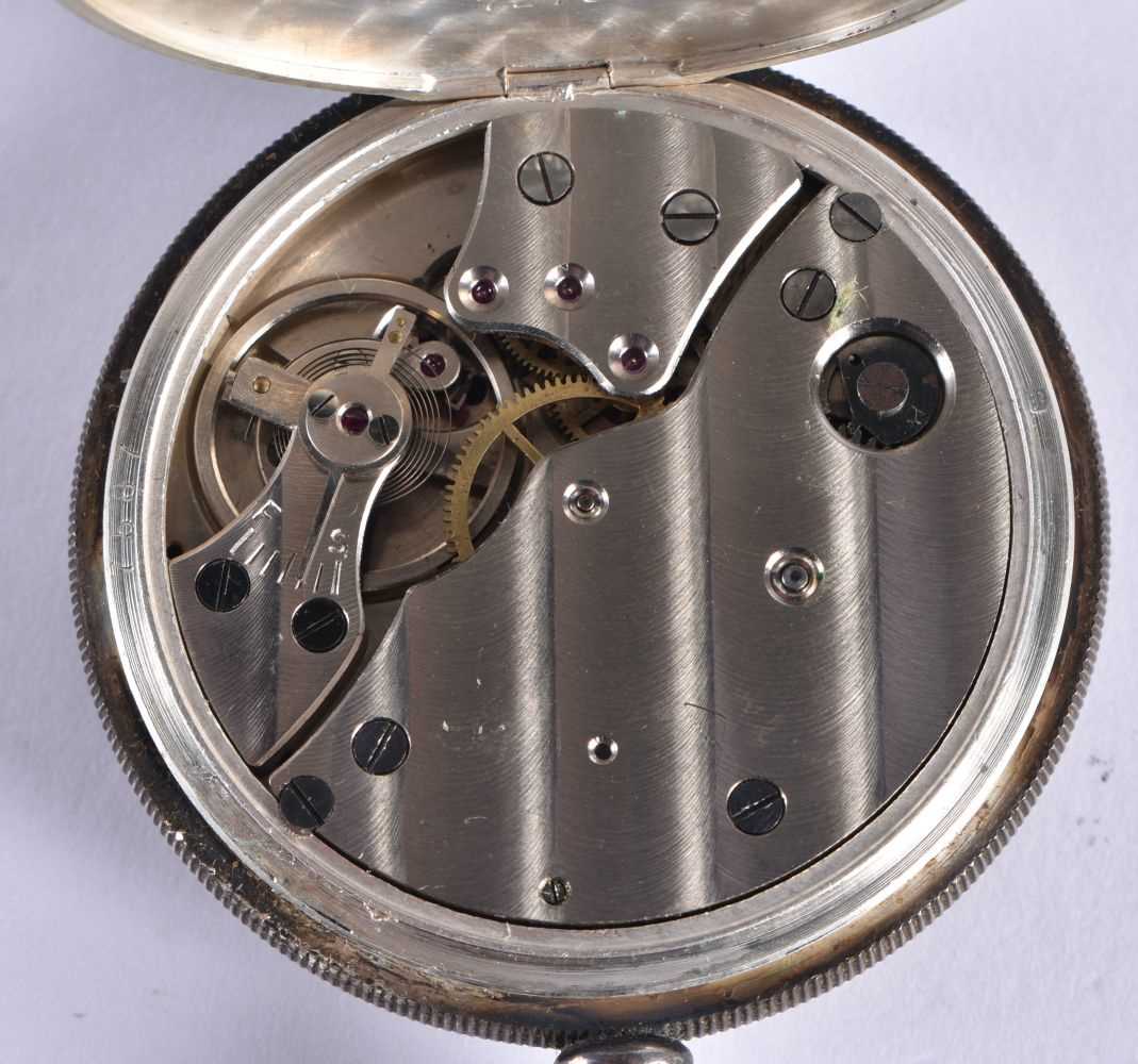 SMITHS Silver Gents Open Face Pocket Watch.  Hallmarked Birmingham 1947.  Movement - Hand-wind. - Image 2 of 5