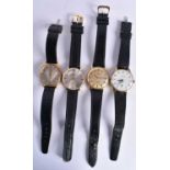 Gents Vintage Gold Tone Wristwatches Hand-wind Working x 4. (4)