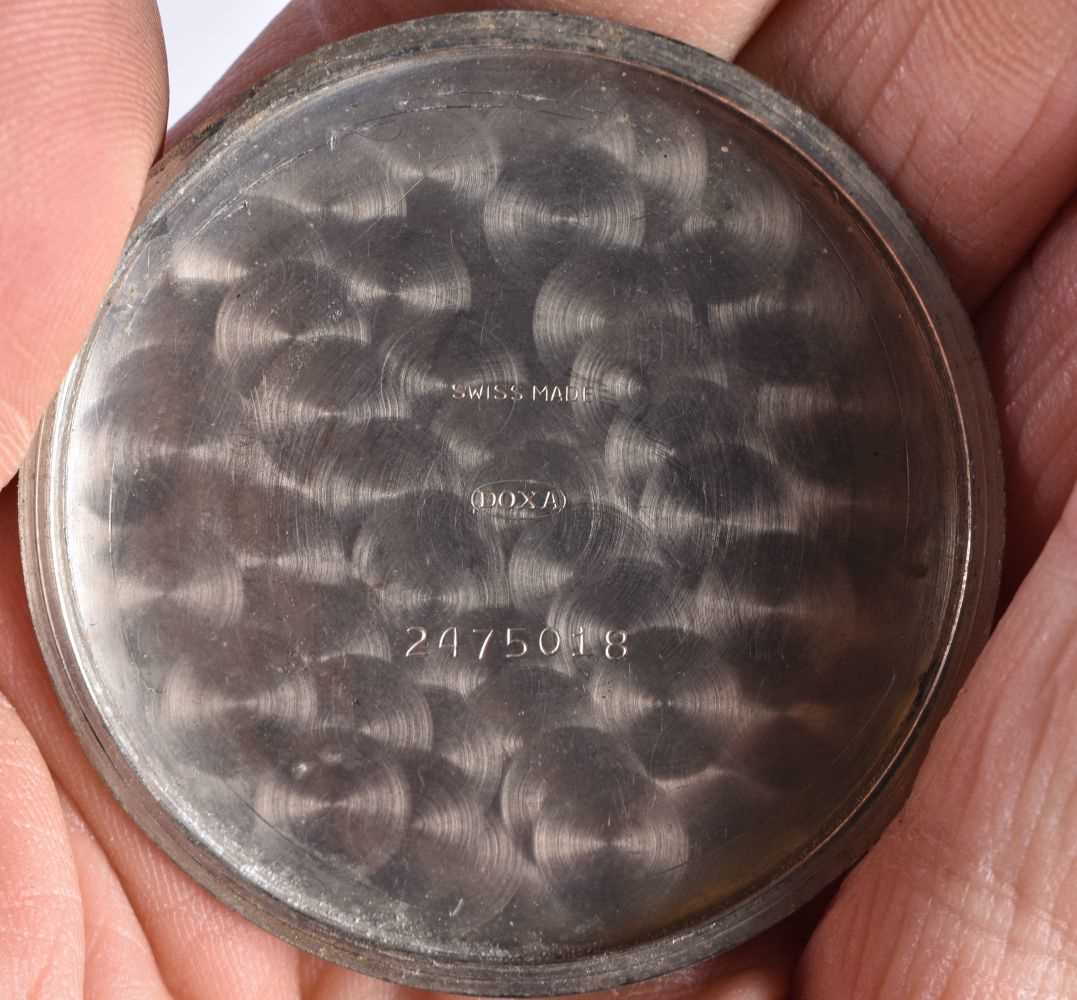 DOXA G.S.T.P Gents Military Issued WWII Pocket Watch Hand-wind Working. 5 cm diameter. - Image 3 of 4