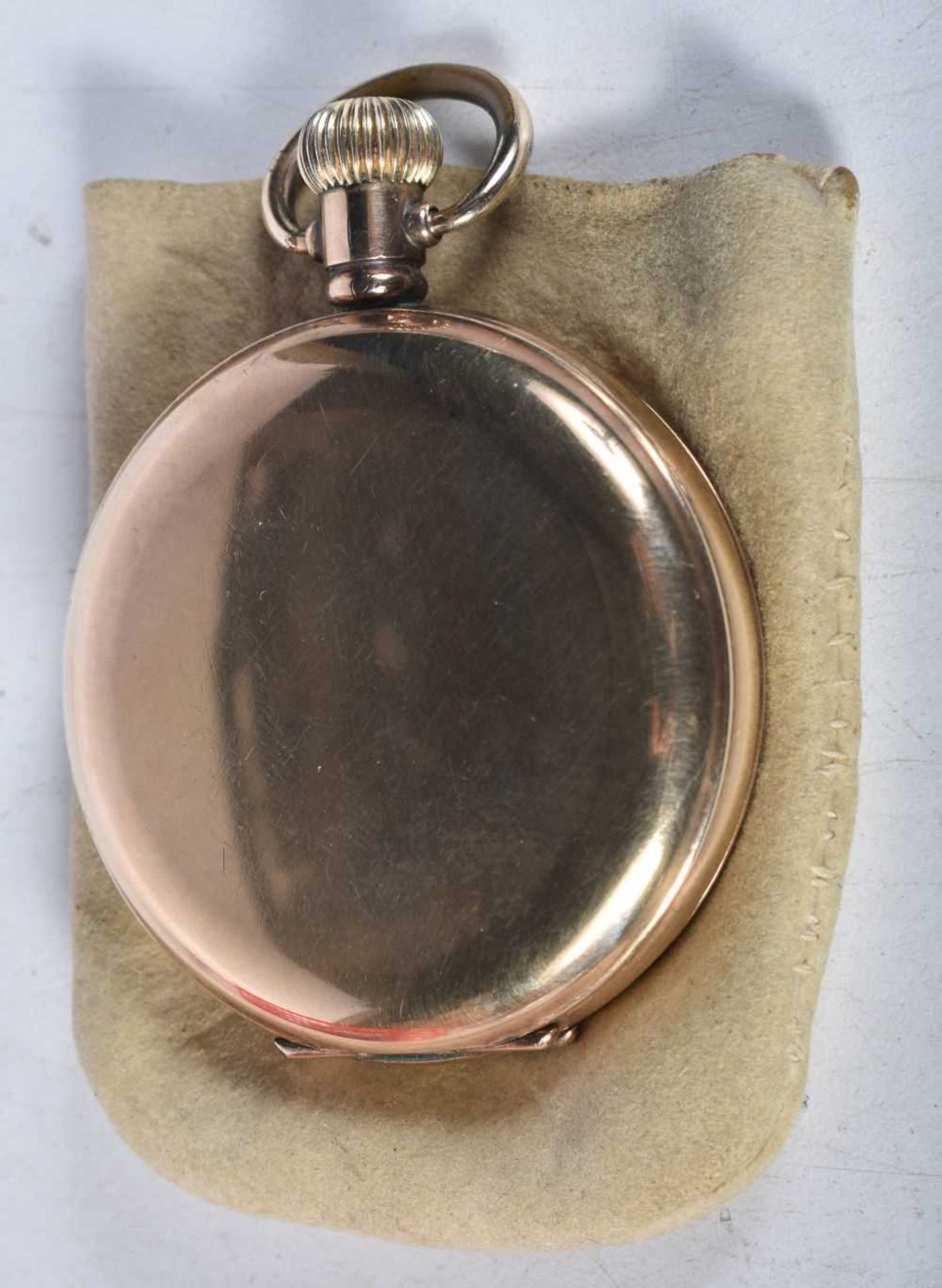 A Cyma Hunter Pocket Watch. 5cm diameter, working - Image 2 of 3