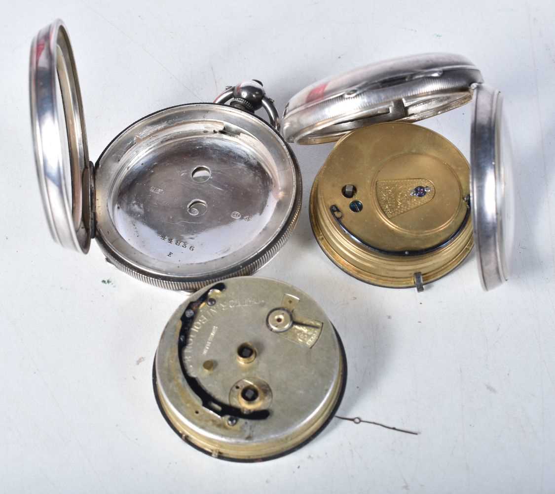 Two Victorian Silver Open Face Pocket Watches. Hallmarked Birmingham (T Fattorini & E Harris & - Image 3 of 3