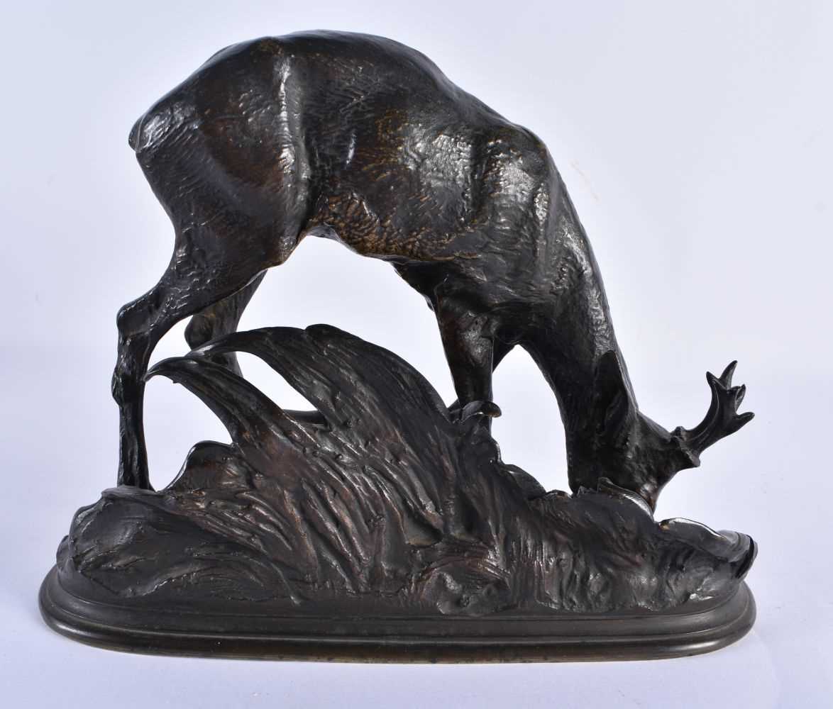 Pierre Jules Mene (1810-1879) French, Bronze, Roaming Stag. 22 cm x 19 cm. Note: Mêne produced a - Image 5 of 7