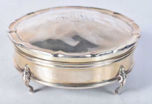 An Antique Silver Trinket Box. Hallmarked Birmingham 1916. 10cm x 5cm, weight 126g