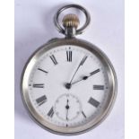 Vintage Silver Gents Open Face Pocket Watch.  Stamped 935. Movement - Hand-wind.  WORKING - Tested
