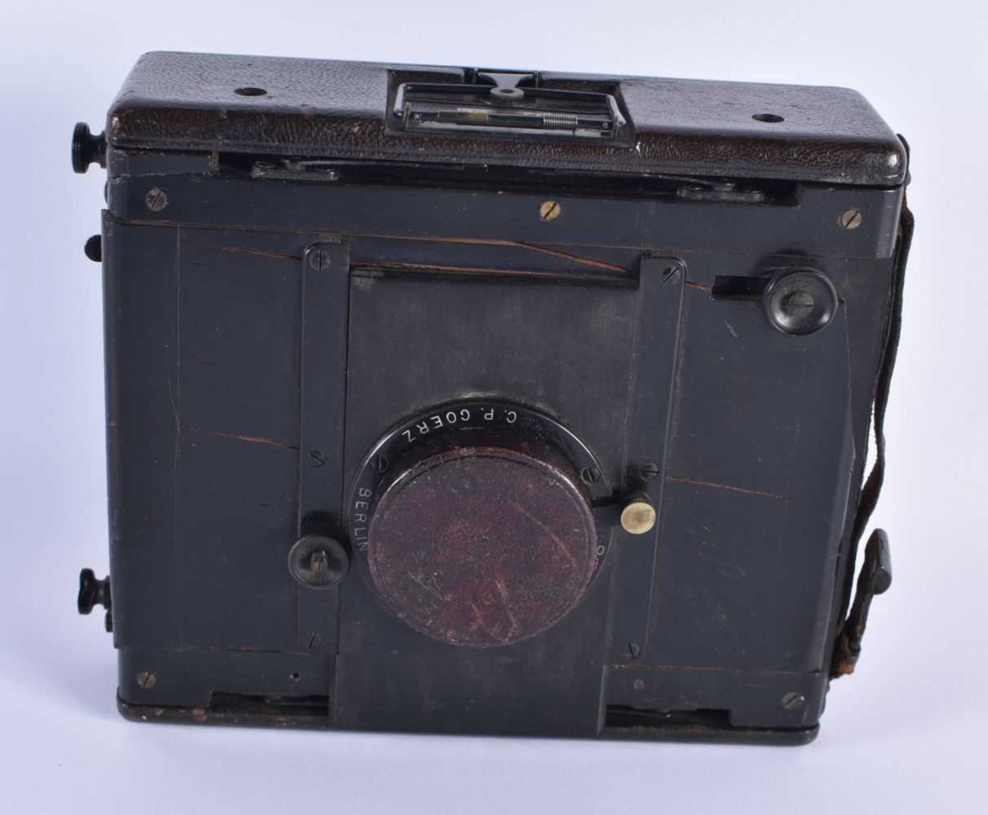 C.P. Goerz Patent Reflex ANTIQUE CAMERA w/ Doppel-Anastigmat Lens. 15 cm x 18 cm.