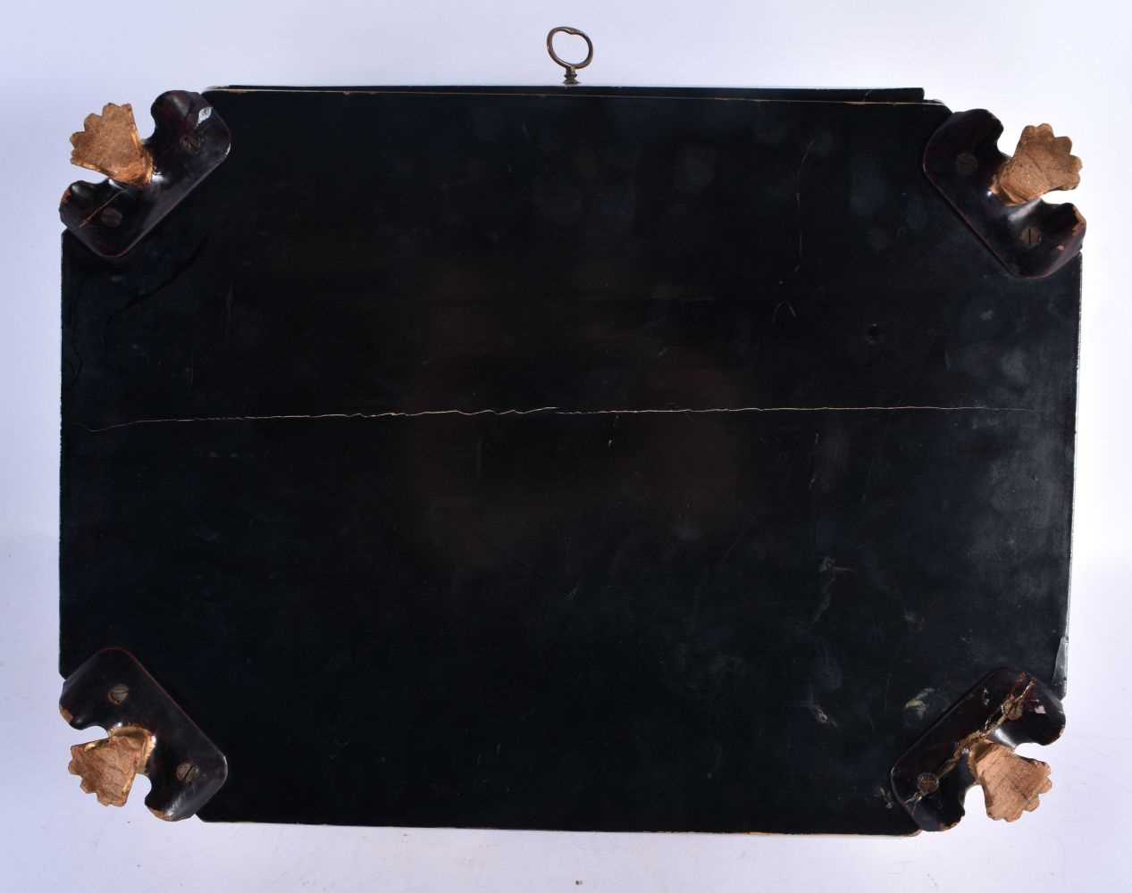 A FINE LATE 18TH/19TH CENTURY CHINESE EXPORT BLACK AND GOLD LACQUER SEWING CASKET Mid Qing, - Image 13 of 13