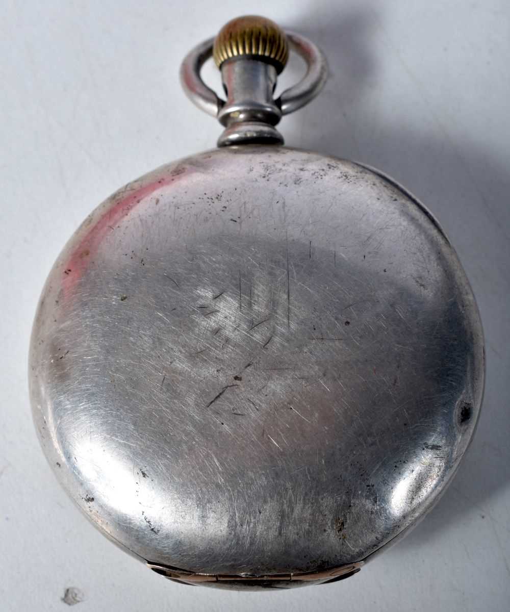J.W. BENSON Silver Gents Open Face Pocket Watch.  Case marked COIN, Movement - Hand-wind WORKING - - Image 2 of 4