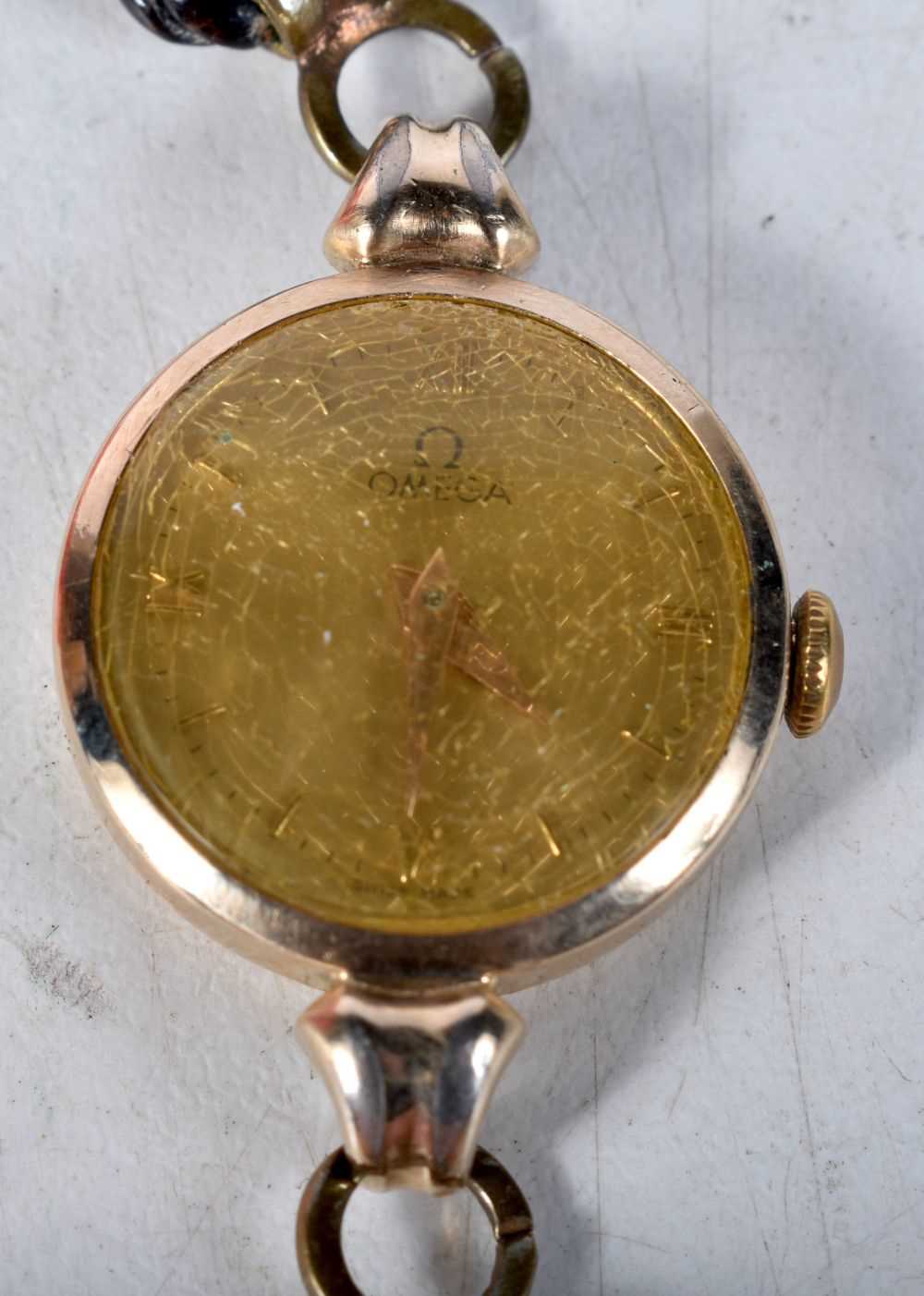 OMEGA Gold Plated Ladies Vintage WRISTWATCH.  Movement - Hand-wind.  WORKING - Tested For Time.